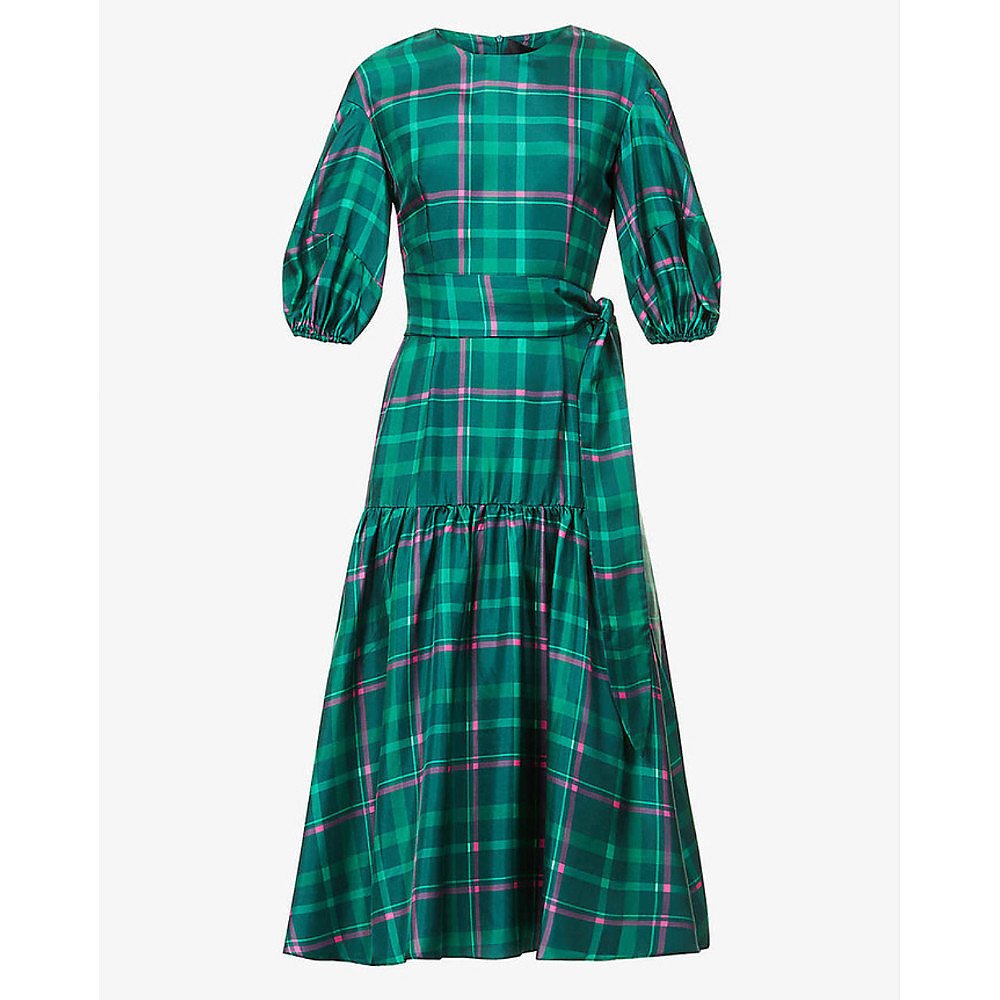 Paper London Alys Puff Sleeve Midi Dress