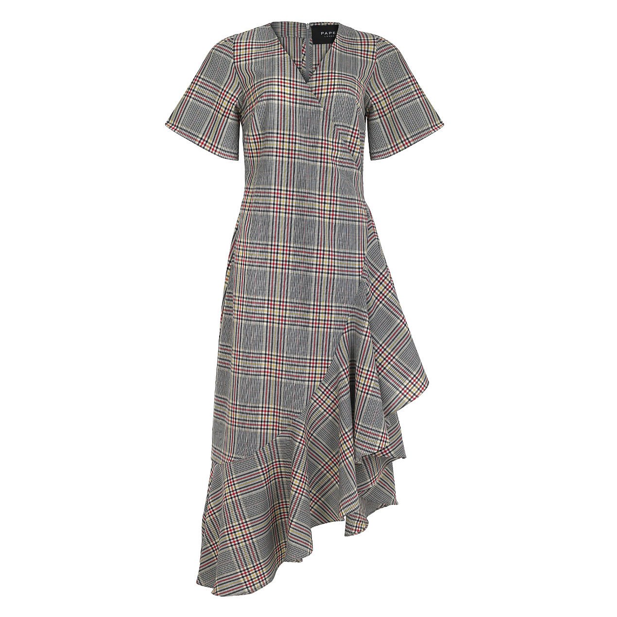 Paper London Lagos Dress in Carnival Check