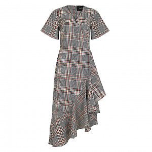 Lagos Dress in Carnival Check